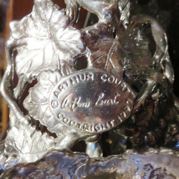 NWT ARTHUR COURT 1997 Signed Grape Pattern Wine Caddy Retired Collectible - Picture 5 of 5